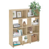 Bookcase Book 4608 Ten Niches  91*25*109Cm Natural  (Limited 3 Months Warranty)