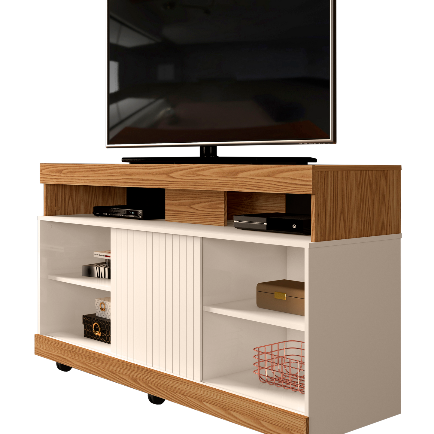 Tv Stand Dili 23139222 Up To 60  160*67.7*37.2Cm Freijo/Off White  (Limited 3 Months Warranty)