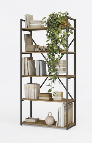Bookcase Li006-Frprf 4 Shelves  152*72*33Cm  (Limited 3 Months Warranty)
