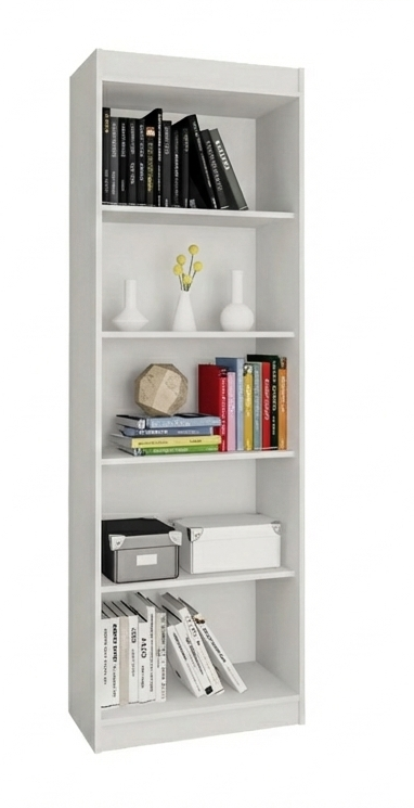 Bookcase Sapiranga 0187R-158 5 Shelves  W57*H177Cm Branco (Limited 3 Months Warranty)
