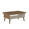 Coffee Table Lucca 3840 Retro Design  91*59*44.5Cm Pine/Off White  (Limited 3 Months Warranty)