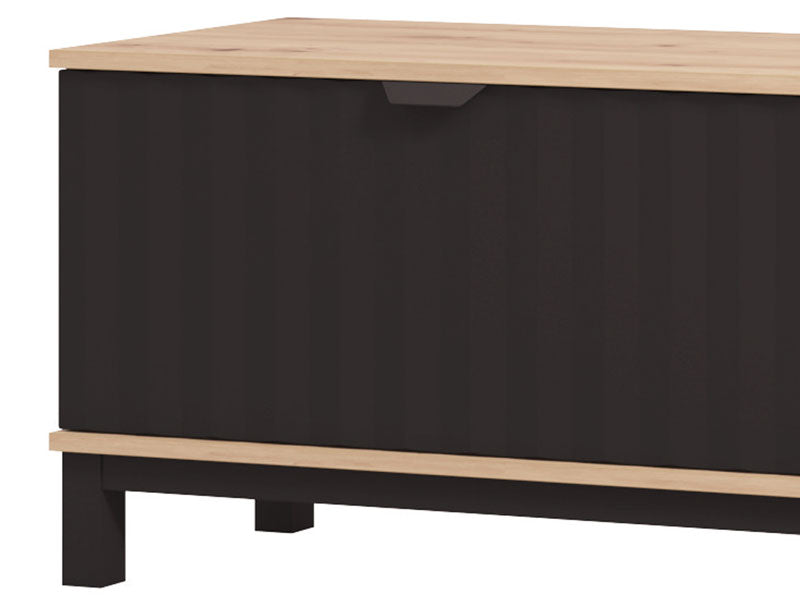 Tv Stand Monaco 11013510 218*40*47.5Cm  Light Brown/Black (Limited 3 Months Warranty)