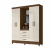 Wardrobe Capri 831031.3 4 Doors With 3 Drawers  204*165*47 Cm Freijo / Grey  (Limited 3 Months Warranty)