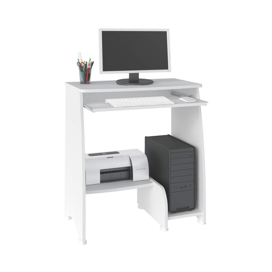 Office Table Pixel 3965 Computer Desk With Cpu Space And Keyboard Slides  88*46*78Cm Pine / Off White  (Limited 3 Months Warranty)