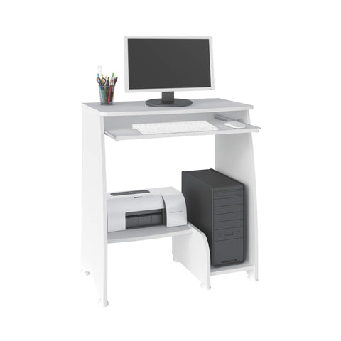 Office Table Pixel 3965 Computer Desk With Cpu Space And Keyboard Slides  88*46*78Cm Pine / Off White  (Limited 3 Months Warranty)