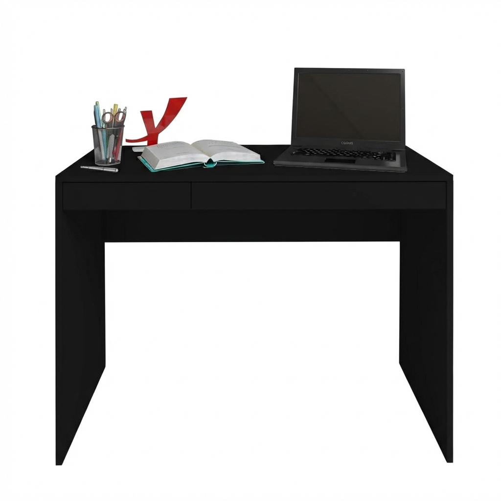 Office Table College 6026 Desk  101*45*75.3 Cm Black (Limited 3 Months Warranty)