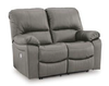 SOFA RECLINING POWER LOVESEAT LEESWORTH U4383574 LEATHER