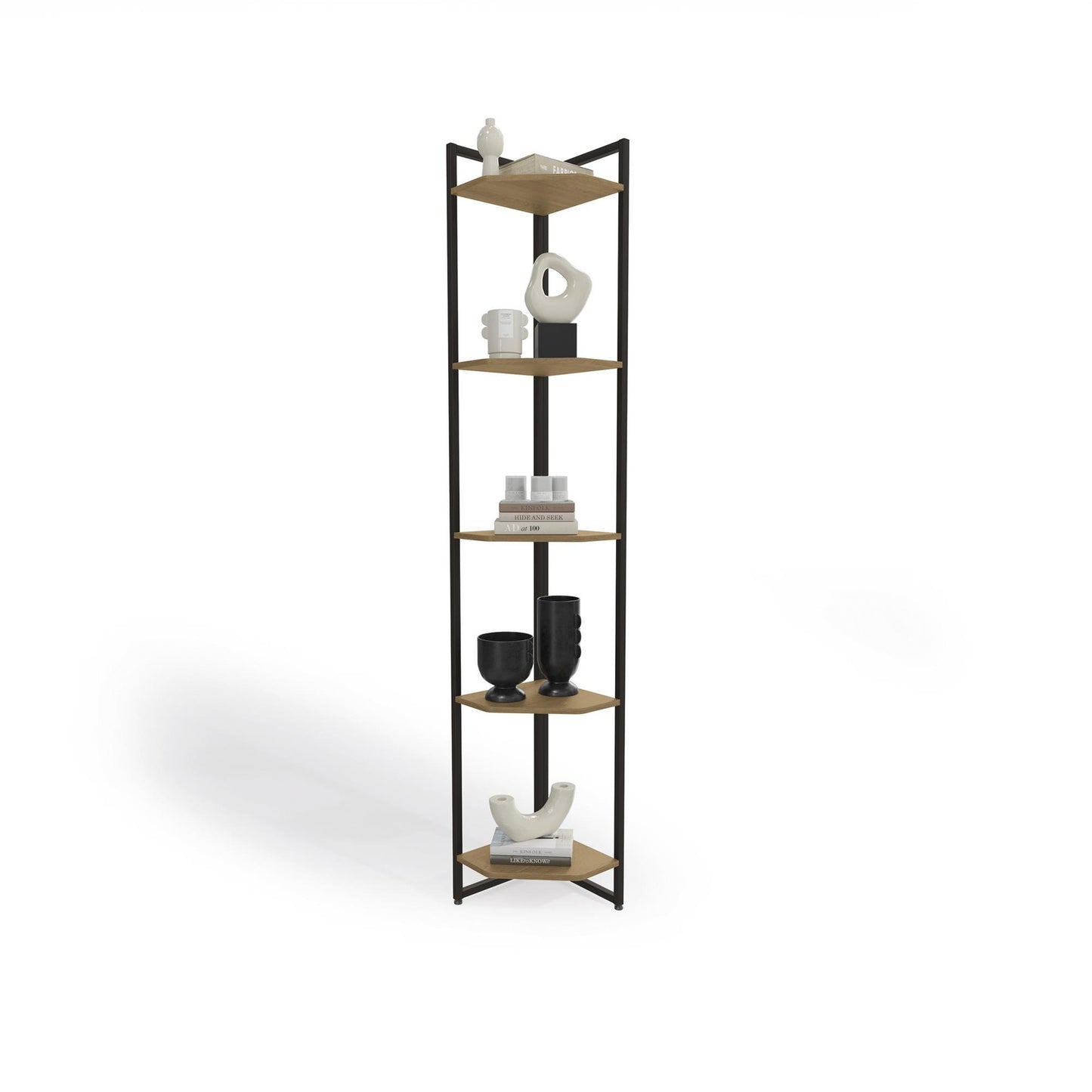 Bookcase Li022-Frprf Corner Shelve  202*31*31Cm  (Limited 3 Months Warranty)