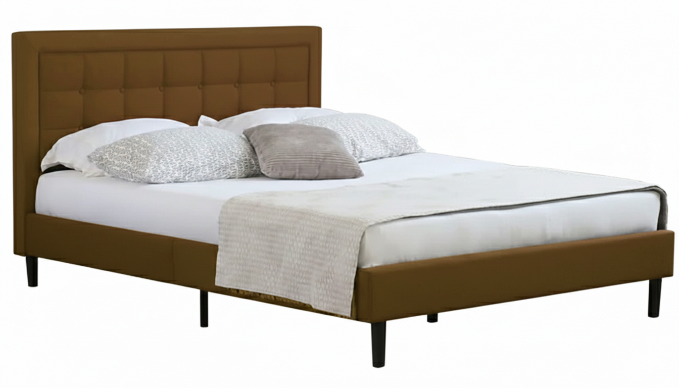 Beds Sf1052 - 1009-28 Linen 160*200 Brown (Limited 3 Months Warranty)