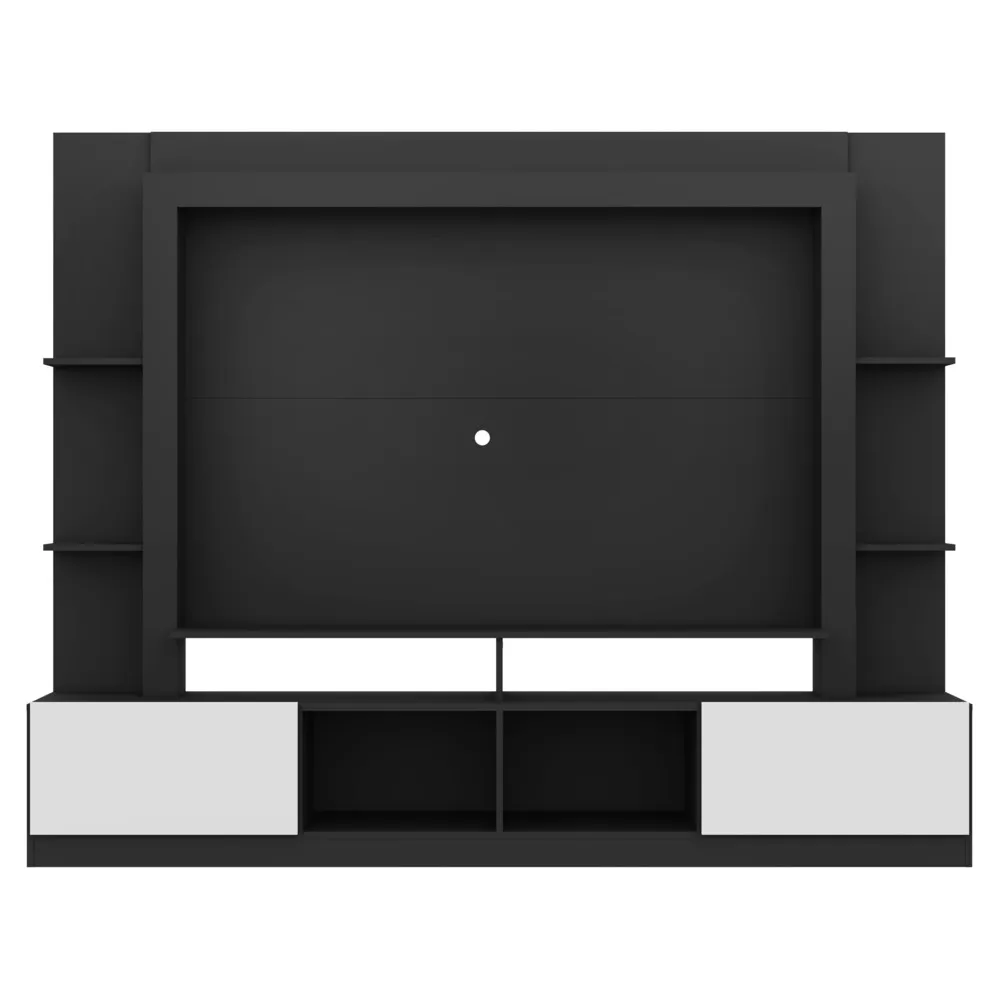 Tv Stand Mp3395 With Panelup To 65  171*213*38Cm Black/White (Limited 3 Months Warranty)
