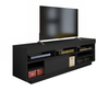 Tv Stand Treviso 4117 Up To 75 / Sliding Door  180*41.5*56.5Cm Black  (Limited 3 Months Warranty)