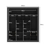 Wardrobe Mp4269.003 2 Doors With 4 Drawers  218*200*51Cm Black  (Limited 3 Months Warranty)