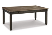 DINING TABLE TYLER CREEK D736-25 78.4CM*101.2CM*182.5CM TWO-TONE FINISH
