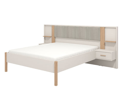 Beds Belfort 160 Plus 11013699 160*200 Night Stand Included  Off White  (Limited 3 Months Warranty)