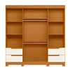 Wardrobe Vivacce 111-291 4 Doors With 4 Drawers  212*217*47Cm Cinnamon/Off White (Limited 3 Months Warranty)
