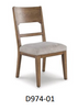 DINING CHAIR CABALYNN DINING UPH SIDE CHAIR (2/CN) D974-01 100.6CM*52.0CM*64.4CM OATMEAL/LIGHT BROWN