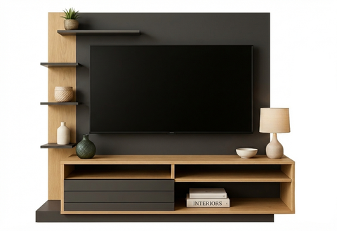 Tv Stand 3096.0006 Shef With 1 Running Port Up To 50  174.2*155*36.5Cm Freijo  (Limited 3 Months Warranty)