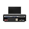 Tv Stand Treviso 4117 Up To 75 / Sliding Door  180*41.5*56.5Cm Black  (Limited 3 Months Warranty)