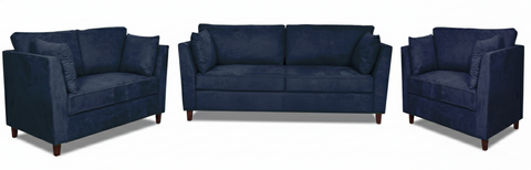 Sofa Miranda 321  Navy Blue  (Limited 3 Months Warranty)