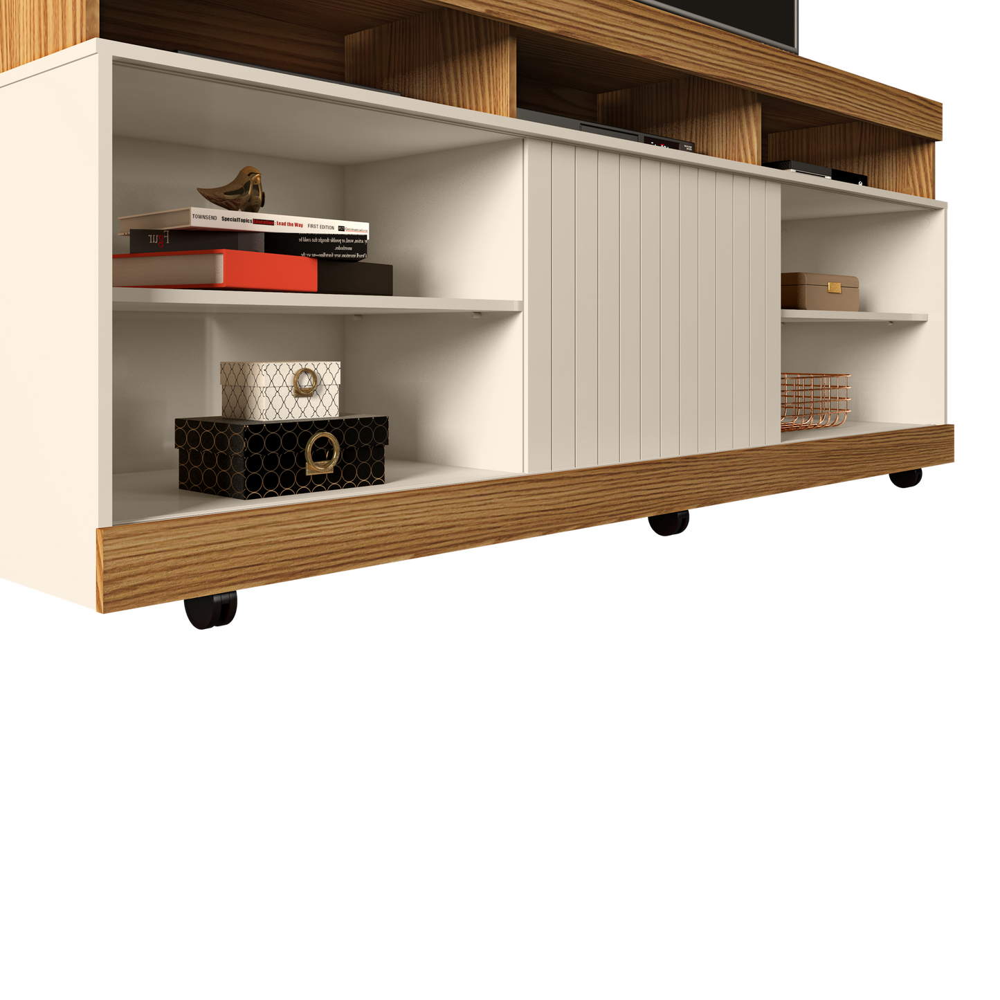 Tv Stand Dili 23139222 Up To 60  160*67.7*37.2Cm Freijo/Off White  (Limited 3 Months Warranty)