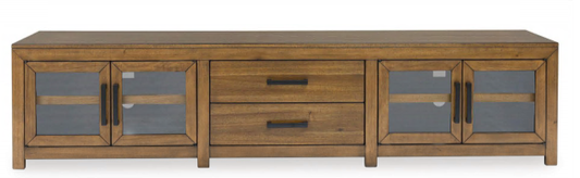 TV STAND ROYBECK EXTRA LARGE TV STAND W5411-20 45.7CM*200.0CM*45.0CM LIGHT BROWN