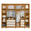 Wardrobe Fascinio 21648-291 6 Doors With 6 Drawers  270*230*56Cm Cinnamon/Off White  (Limited 3 Months Warranty)