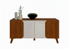 Buffet Elegance 4506 4 Doors  160*46.8*77Cm Cedar/ Off White  (Limited 3 Months Warranty)