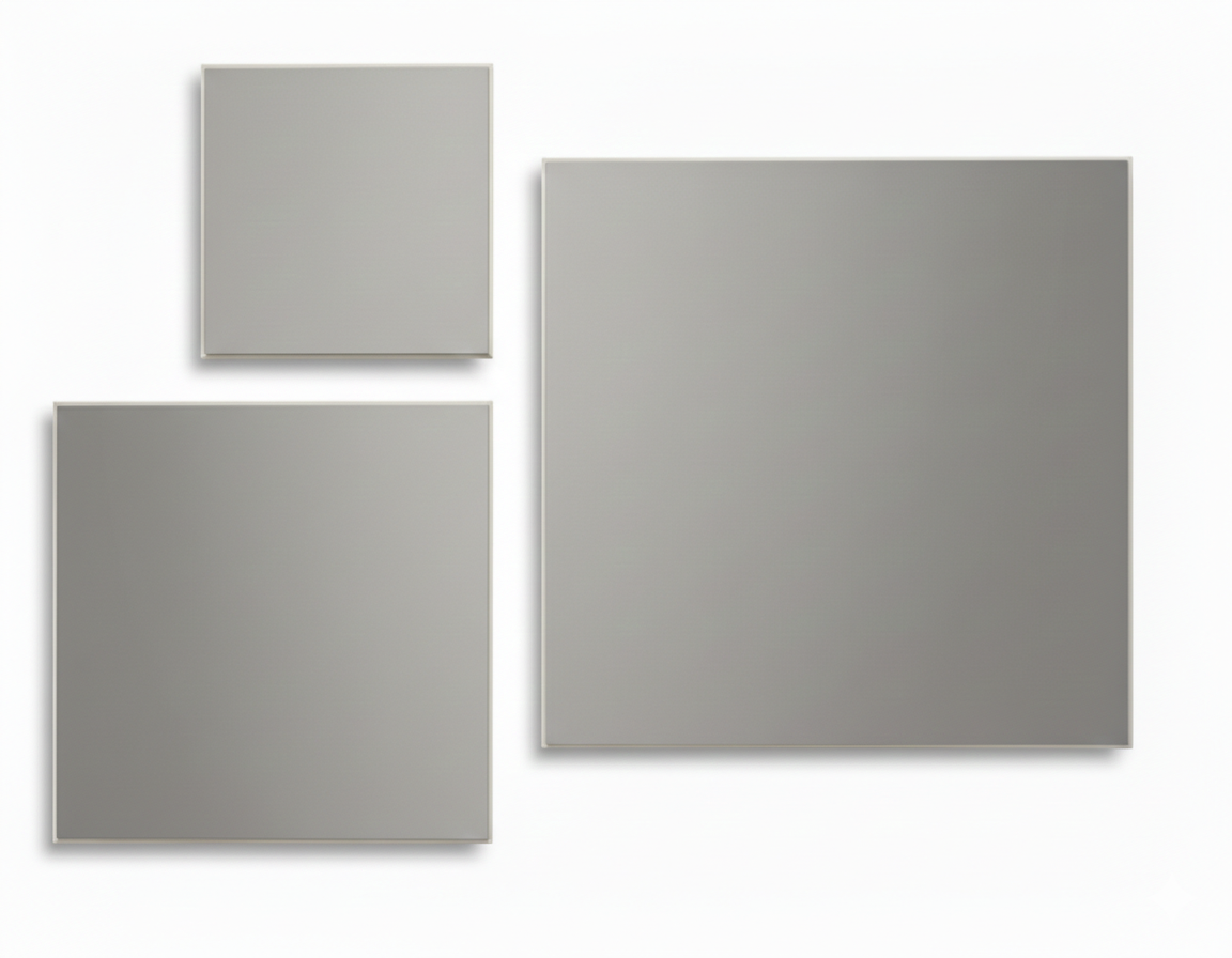 Accessories Es14 Ww Square Mirror Wall Panel Set 60.0Cm*60.0Cm*3.0Cm
