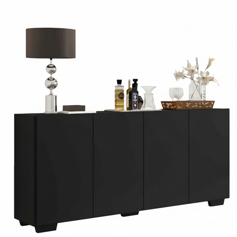 Buffet Mp3557 4 Doors  74*123*32Cm Black (Limited 3 Months Warranty)