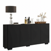 Buffet Mp3557 4 Doors  74*123*32Cm Black (Limited 3 Months Warranty)