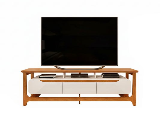 Tv Stand Salvatore 32509227 Up To 75  200*59.1*44.7Cm Off White/Freijo (Limited 3 Months Warranty)