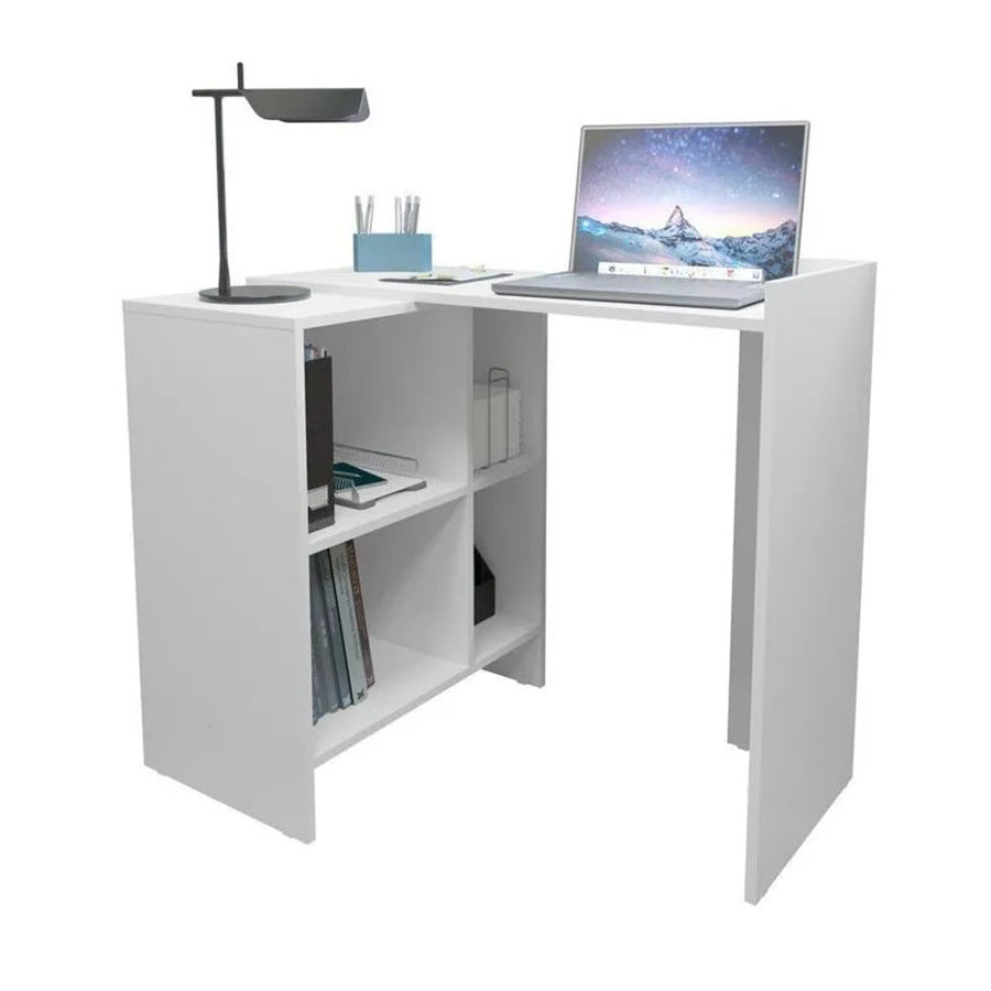 Office Table 2562 1 Shelve  79.8*121.5*37.5Cm White  (Limited 3 Months Warranty)