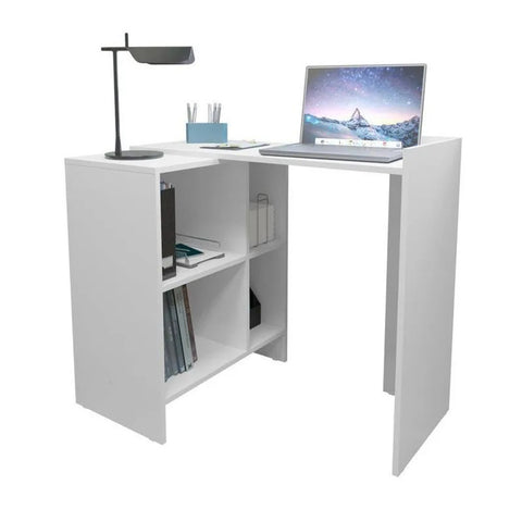 Office Table 2562 1 Shelve  79.8*121.5*37.5Cm White  (Limited 3 Months Warranty)