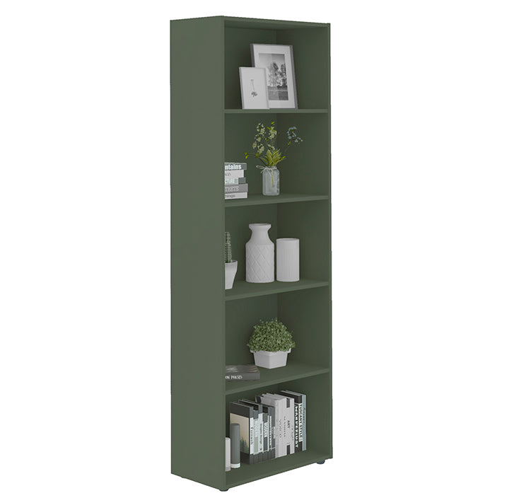 Bookcase Multy 4583 Five Shelves  60*30*180Cm Mint  (Limited 3 Months Warranty)