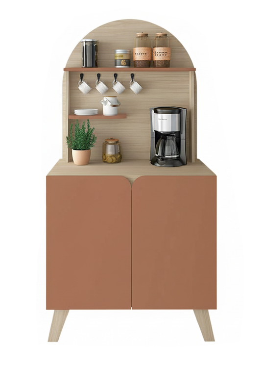 Cabinet Viena 4630 2 Doors  80*41.5*160Cm Natural / Terracotta  (Limited 3 Months Warranty)
