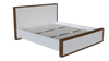 Beds Valencia King 180*200 White/Brown (Limited 3 Months Warranty)