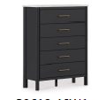 Bed FIVE DRAWER CHEST Fargenta B2618-46W1