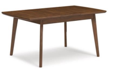 TABLE RECT DRM BUTTERFLY EXT TABLE  LYNCOTT D615-35 75.5CM*91.4CM*162.5CM WOOD-TONE