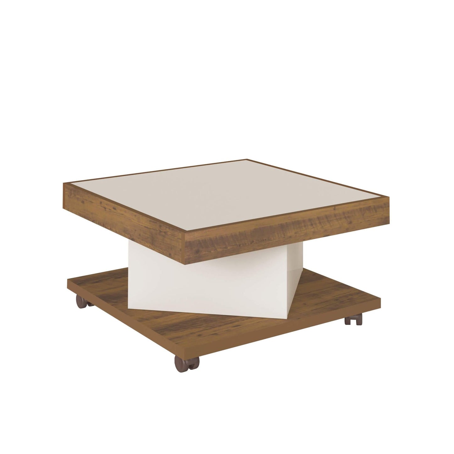 Coffee Table Saara 3964 Space On The Top  63*63*33.5Cm Pine/Off White  (Limited 3 Months Warranty)