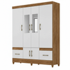 Wardrobe Ms 912 912031.6 6 Doors With 2 Drawers  204*165*47Cm Freijo/ Grey  (Limited 3 Months Warranty)