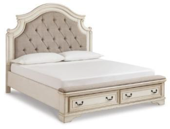 BED REALYN B743 KING UPHOLSTERED STORAGE 3P