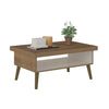 Coffee Table Lucca 3840 Retro Design  91*59*44.5Cm Pine/Off White  (Limited 3 Months Warranty)