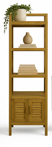 Living Krepyak Open Shelve Trapesium With 2 Doors 55*40*175 N-Wb