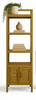 Living Krepyak Open Shelve Trapesium With 2 Doors 55*40*175 N-Wb