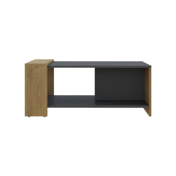 Coffee Table 706 Centre  37.5*91.5*60Cm Graphite/Freijo (Limited 3 Months Warranty)