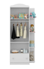 Wardrobe 2660 2 Doors With 1 Drawer  191.5*80*40Cm White (Limited 3 Months Warranty)