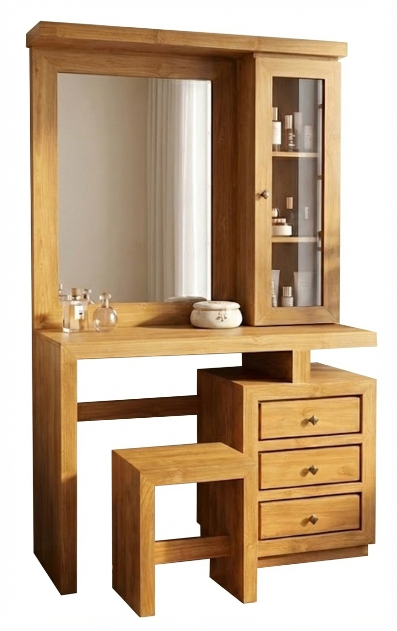 Dresser Minimalis 1 Door & 3 Drawers N-Wb