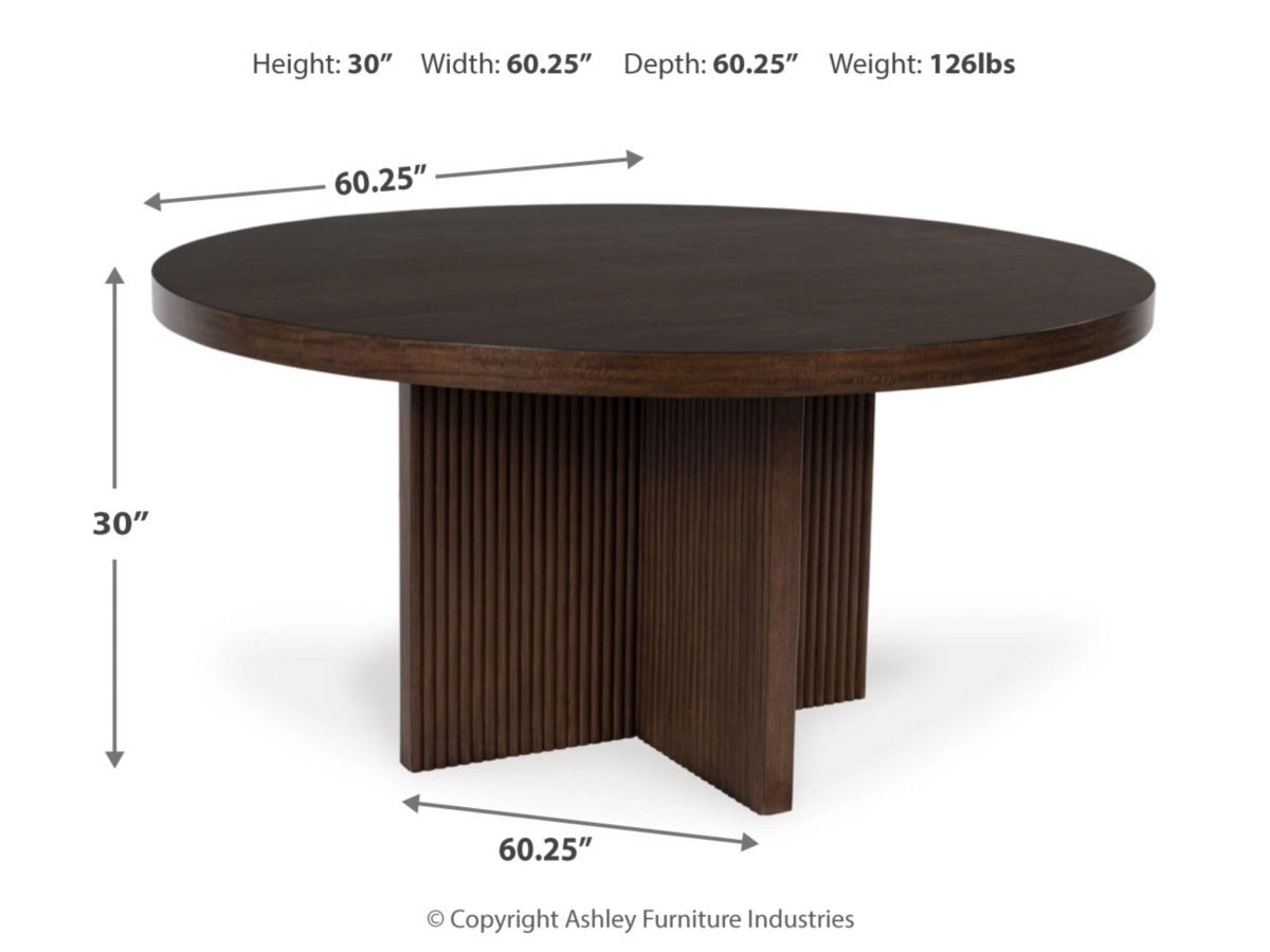 DINING TABLE ROUND KORESTONE D689-50