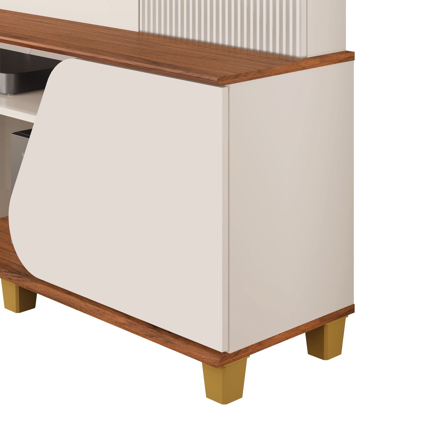 Tv Stand Henry 36093227 Up To 70  182*184.5*38.7Cm Off White/Freijo  (Limited 3 Months Warranty)