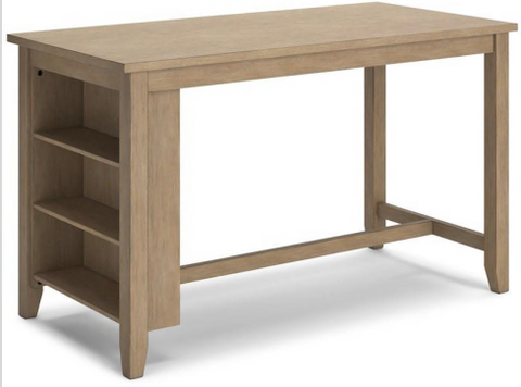 DINING TABLE SANBRIAR RECT DINING ROOM COUNTER TABLE D393-13 21.2CM*56.5CM*18.1CM LIGHT BROWN